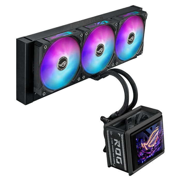 ASUS ROG RYUO IV SLC 360 ARGB Kit de Refrigeración Líquida para CPU, Negro, AMOLED, Compatible con Intel LGA 1700/1851 y AMD AM4/AM5