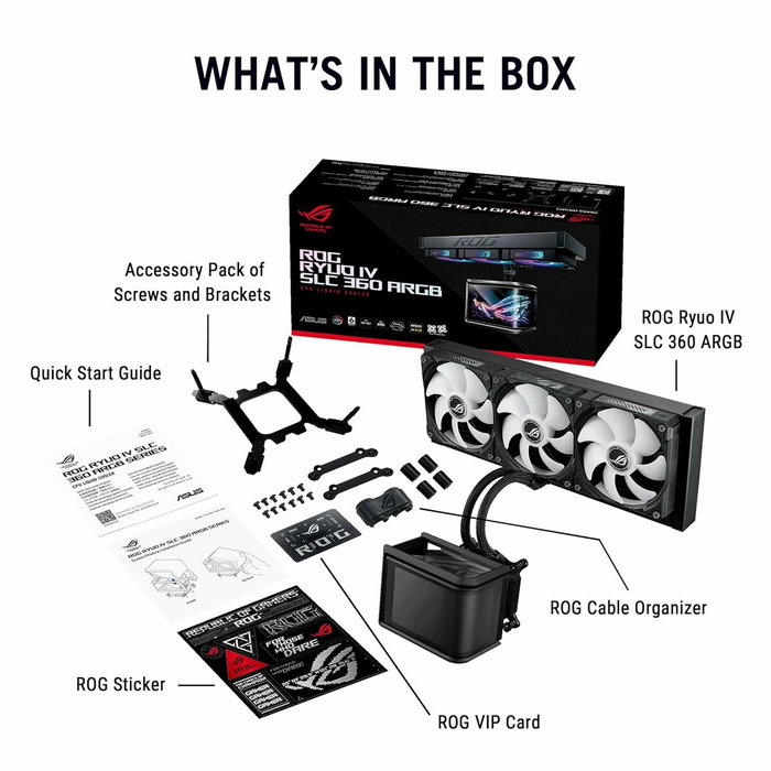ASUS ROG RYuo IV SLC 360 ARGB Negro ASUS ROG RYuo IV SLC 360 ARGB Negro