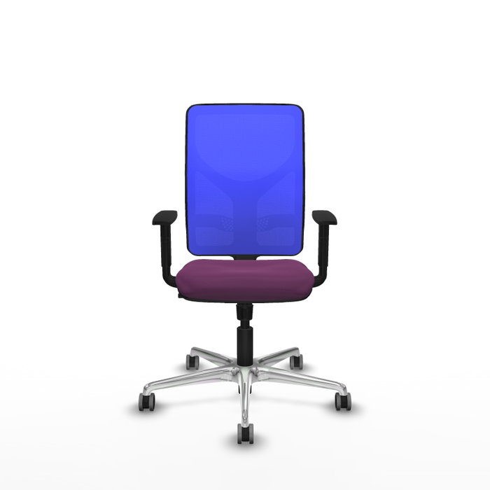 PIQUERAS Y CRESPO Silla de oficina Motilla con mecanismo Sincro, Morado y Azul