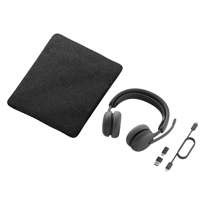 Logitech ZONE WIRELESS 2 ES Auriculares Diadema Inalámbrico Bluetooth 5.3 20-20000 Hz 48h ANC Grafito