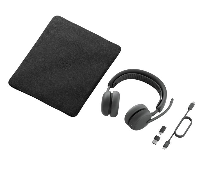 Logitech Zone Wireless 2 ES Headset On-Ear Grafito con Bluetooth y USB-C, Certificado para Microsoft Teams Logitech Zone Wireless 2 ES Headset On-Ear Grafito con Bluetooth y USB-C, Certificado para Microsoft Teams