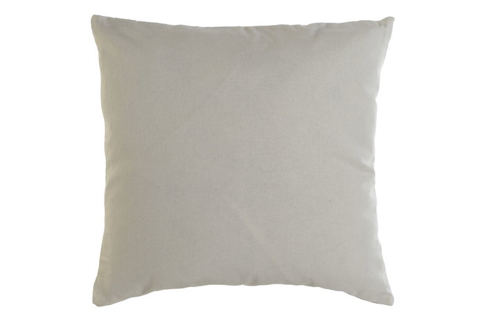 DKD Home Decor Cojín de Algodón Bordado Beige Sherezade23