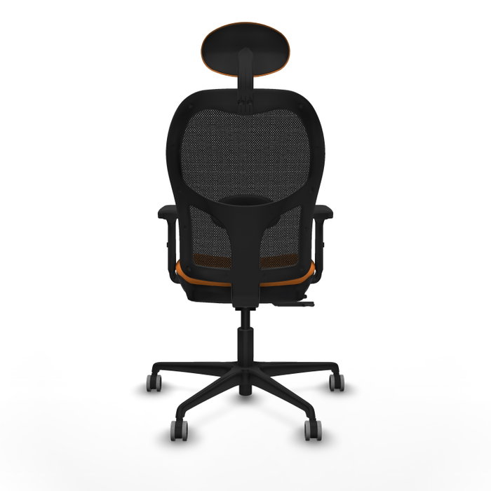PIQUERAS Y CRESPO Silla de oficina Jorquera con mecanismo Sincro/Traslack, Naranja y Negro PIQUERAS Y CRESPO Silla de oficina Jorquera con mecanismo Sincro/Traslack, Naranja y Negro