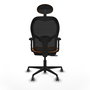 PIQUERAS Y CRESPO Silla de oficina Jorquera con mecanismo Sincro/Traslack, Naranja y Negro