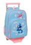 Safta Mochila 185+carro 705 Stitch "Happy" 26x34x11 cm