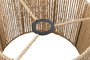 DKD Home Decor Pantalla Marron Fibra Set 3 Piezas 52 x 30.5 x 52 cm