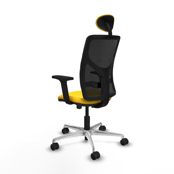 PIQUERAS Y CRESPO Silla de oficina Motilla con mecanismo Sincro/Traslack, Amarillo y Negro PIQUERAS Y CRESPO Silla de oficina Motilla con mecanismo Sincro/Traslack, Amarillo y Negro