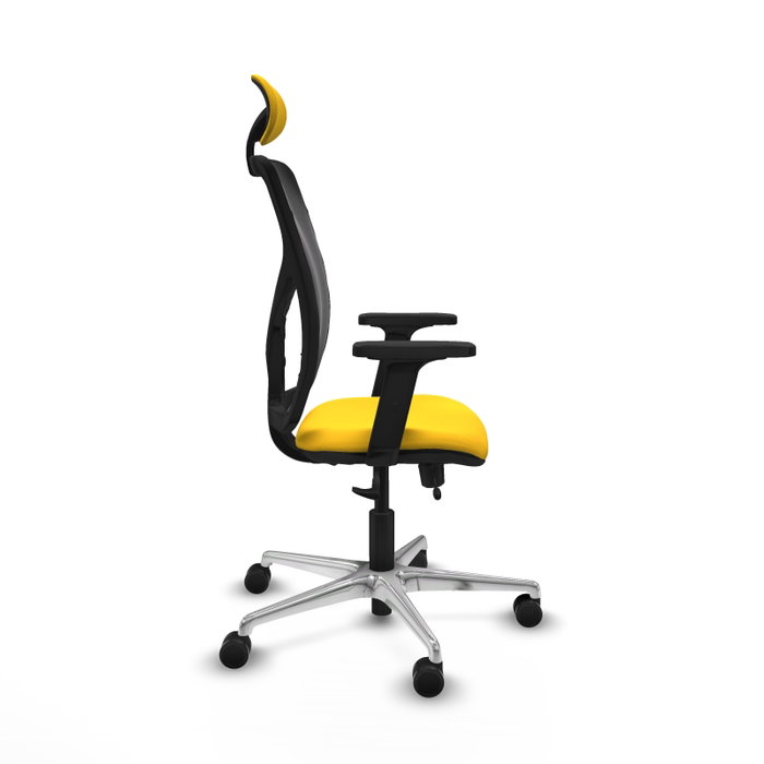 PIQUERAS Y CRESPO Silla de oficina Motilla con mecanismo Sincro/Traslack, Amarillo y Negro PIQUERAS Y CRESPO Silla de oficina Motilla con mecanismo Sincro/Traslack, Amarillo y Negro
