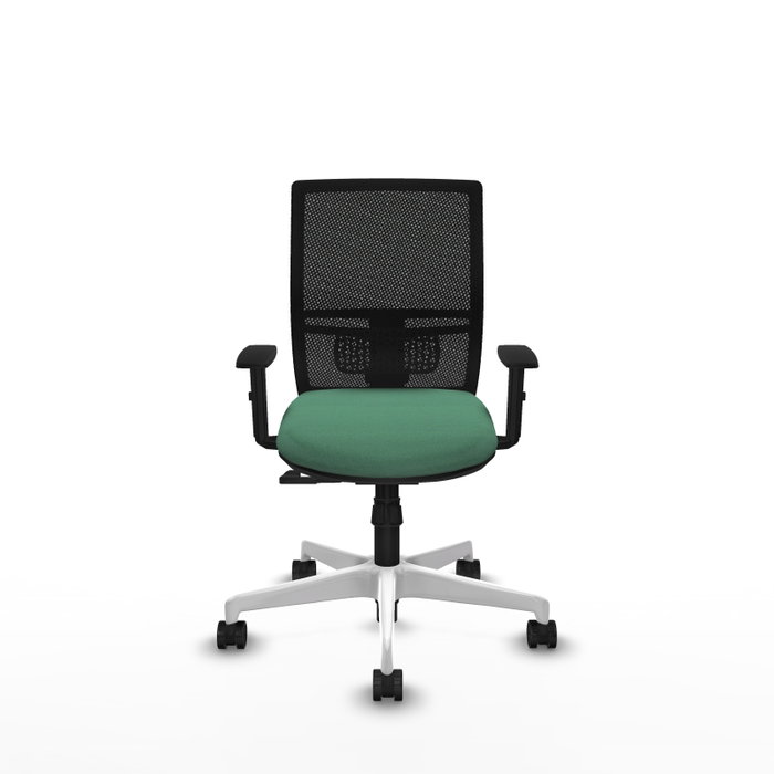 PIQUERAS Y CRESPO Silla de oficina Yunquera con mecanismo Sincro, Verde esmeralda y Negro PIQUERAS Y CRESPO Silla de oficina Yunquera con mecanismo Sincro, Verde esmeralda y Negro