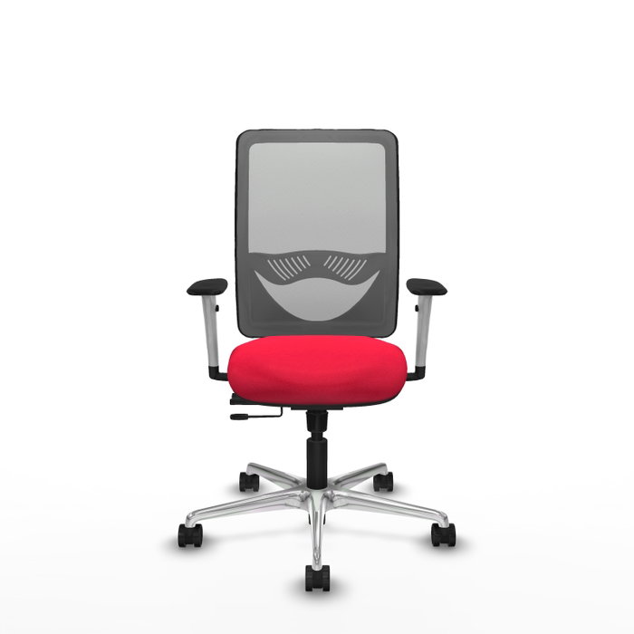 PIQUERAS Y CRESPO Silla de oficina Zulema Rojo/Gris con Mecanismo Sincro/Traslack PIQUERAS Y CRESPO Silla de oficina Zulema Rojo/Gris con Mecanismo Sincro/Traslack