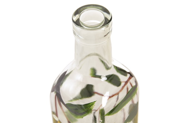DKD Home Decor Aceitera de Cristal Olivo Impreso 500ml DKD Home Decor Aceitera de Cristal Olivo Impreso 500ml