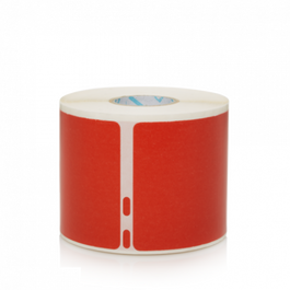 Dymo 2133399 Rollo Etiquetas Envío LW 101 x 54mm Rojas Desmontables Papel para Impresora