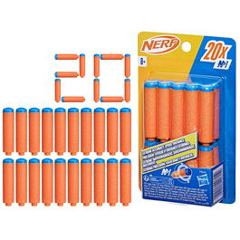 Hasbro Nerf N Series Recambio 20 Dardos F8640 Pack de Dardos para N Series