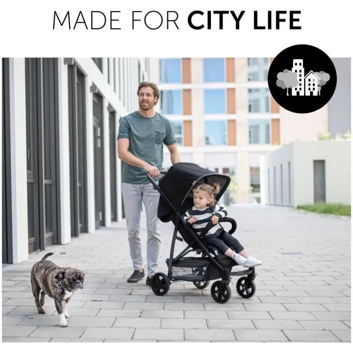 Hauck RAPID 4 Cochecito Compacto 4 Ruedas Negro