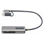StarTech.com Lector de Tarjetas USB 3.0 SD, CompactFlash y microSD con Adaptador USB-A Integrado, Gris