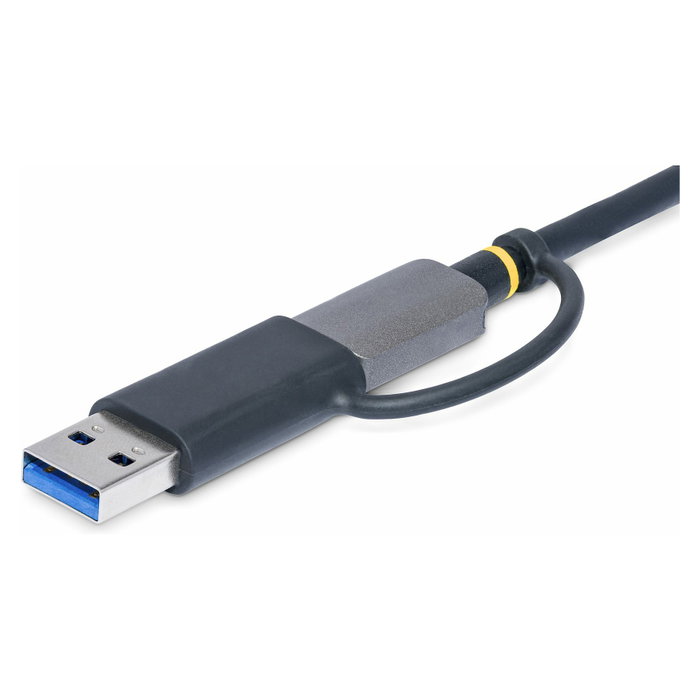 StarTech.com Lector de Tarjetas USB 3.0 SD, CompactFlash y microSD con Adaptador USB-A Integrado, Gris