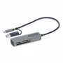StarTech.com Lector de Tarjetas USB 3.0 SD, CompactFlash y microSD con Adaptador USB-A Integrado, Gris