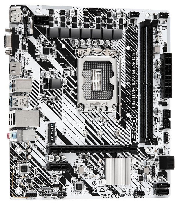 ASRock H610M-HDV/M.2+ D5 DDR5 LGA 1700 Micro ATX