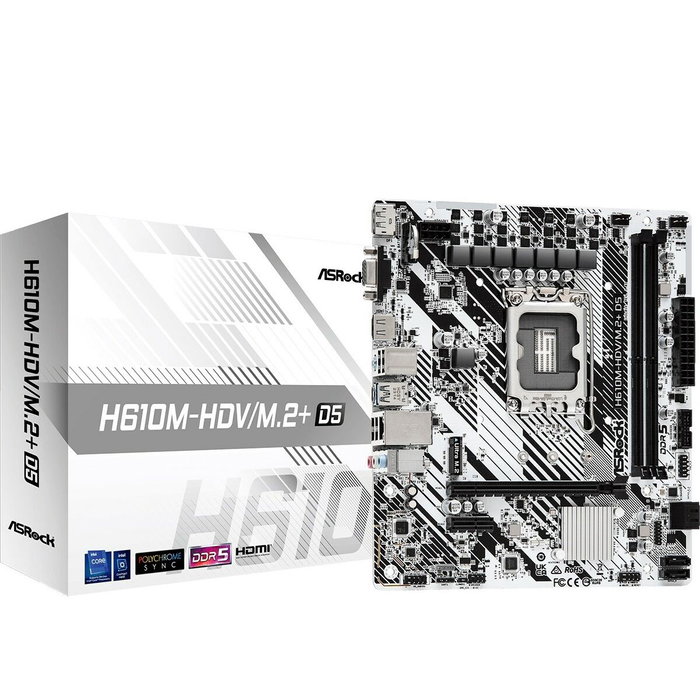 ASRock H610M-HDV/M.2+ D5 DDR5 LGA 1700 Micro ATX