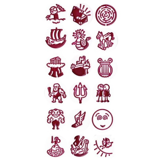 Rory's Story Cubes Mitos - Juego de dados creativos de mesa - Expansión independiente para crear historias mitológicas - A partir de 8 años