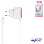 AVANT CONNECT Cargador de corriente con cable Micro USB 1A, color blanco