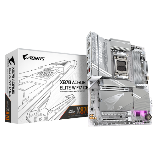 Gigabyte X870 AORUS ELITE WIFI7 ICE Blanco, Socket AM5, DDR5