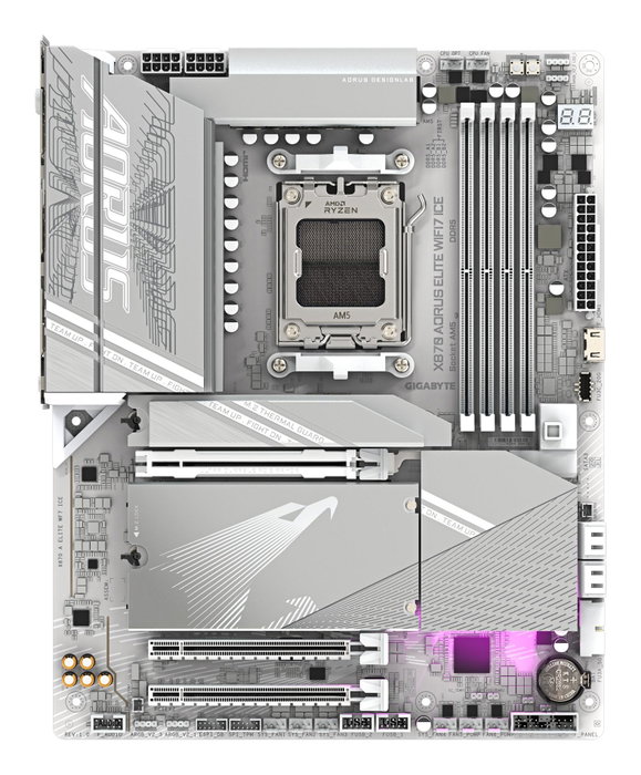 Gigabyte X870 Aorus Elite WiFi7 ICE White Gigabyte X870 Aorus Elite WiFi7 ICE White