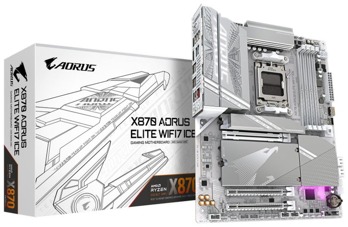 Gigabyte X870 AORUS ELITE WIFI7 ICE Blanco, Socket AM5, DDR5