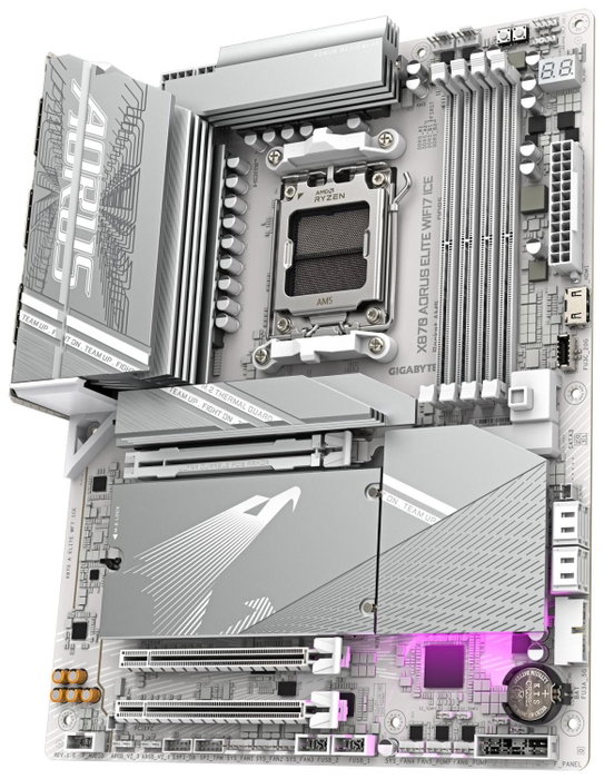 Gigabyte X870 AORUS ELITE WIFI7 ICE Blanco, Socket AM5, DDR5