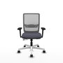 PIQUERAS Y CRESPO Silla de oficina Haches con mecanismo Sincro/Traslack Gris