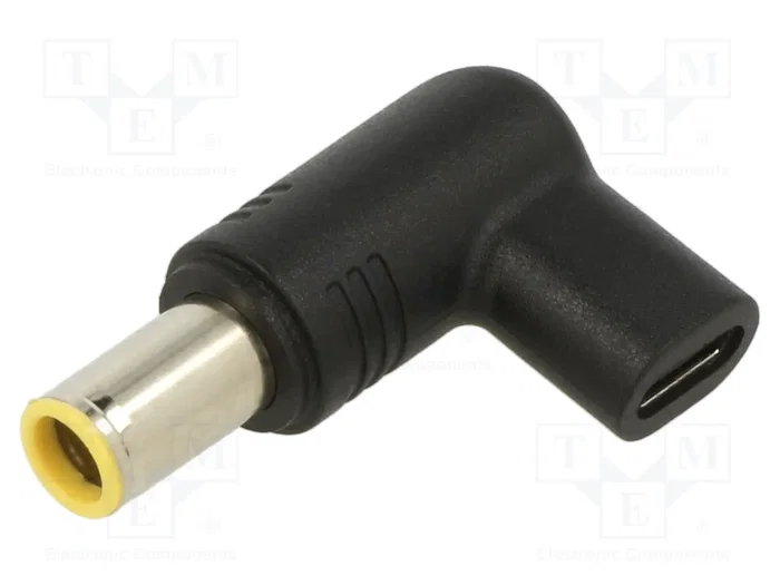 AKYGA Adaptador USB C a DC 7,9/5,5 mm 100W Negro AKYGA Adaptador USB C a DC 7,9/5,5 mm 100W Negro