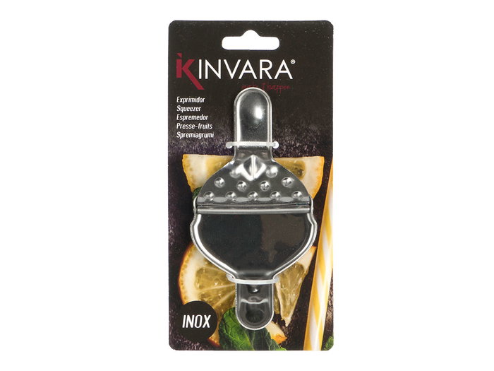 Kinvara Exprimidor de Limón de Acero Inoxidable Color Plata 11.5x1.5x6.6 cm (Set de 36)