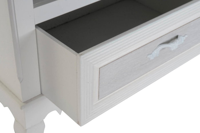 DKD Home Decor Mesa de Centro de Madera y MDF Blanca