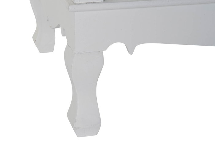 DKD Home Decor Mesa de Centro de Madera y MDF Blanca
