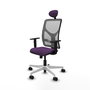 PIQUERAS Y CRESPO Silla de oficina Motilla con mecanismo Sincro, Morado y Gris