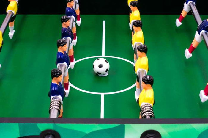 Ociotrends Futbolín Plegable Maracaná Madera 118,5x 60,5x78 Cm