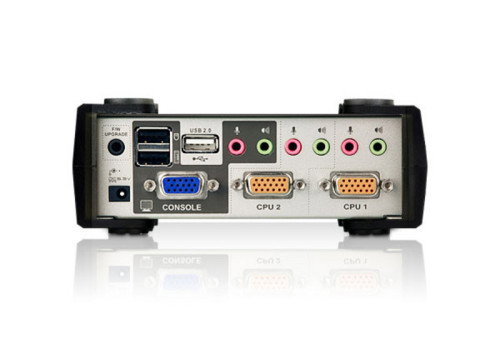 ATEN CS1732B-AT-G Switch KVM de 2 Puertos con Hub USB 2.0 y Audio