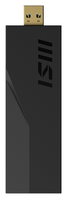 MSI BE6500 Adaptador WiFi 7 USB Tribanda Negro
