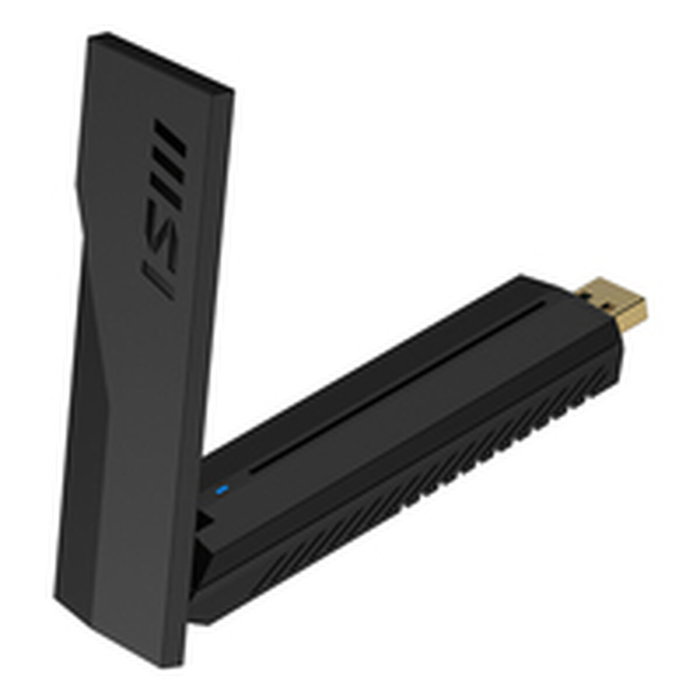 MSI BE6500 Adaptador WiFi 7 USB Tribanda Negro