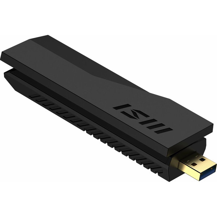MSI BE6500 Adaptador WiFi 7 USB Tribanda Negro