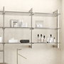 Emuca Kit de estructura modular Zero con herrajes para el montaje de fijación a pared, Aluminio y Zamak, Pintado color gris piedra