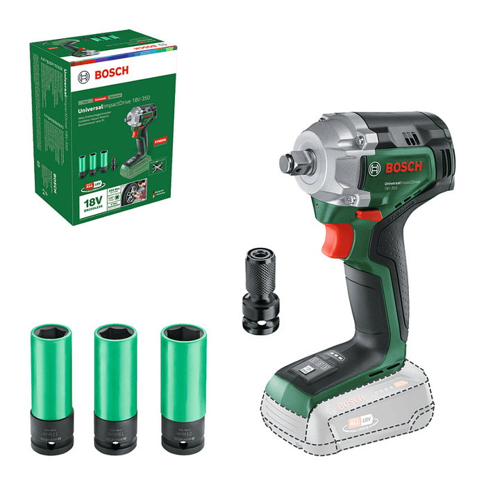 Bosch UniversalImpactDrive 18V-350 Llave de impacto inalámbrica con 350 Nm