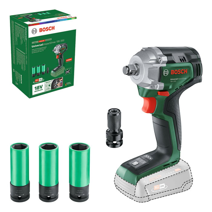 Bosch UniversalImpactDrive 18V-350 Llave de impacto inalámbrica con 350 Nm