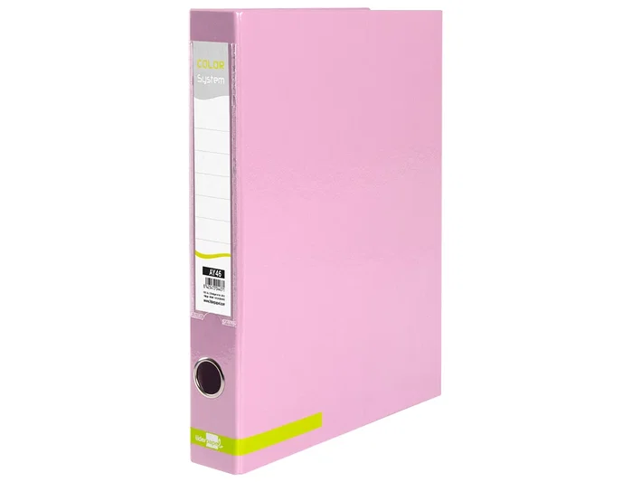 Liderpapel Carpeta de 2 anillas de 25 mm Color System Rosa A4