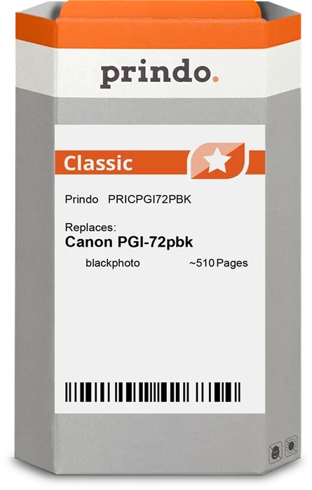 Prindo Cartucho de Tinta Negro PRICPGI72PBK Classic Prindo Cartucho de Tinta Negro PRICPGI72PBK Classic