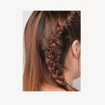Bifull Anillas Decorativas para el Cabello 10 Unidades Bifull Anillas Decorativas para el Cabello 10 Unidades