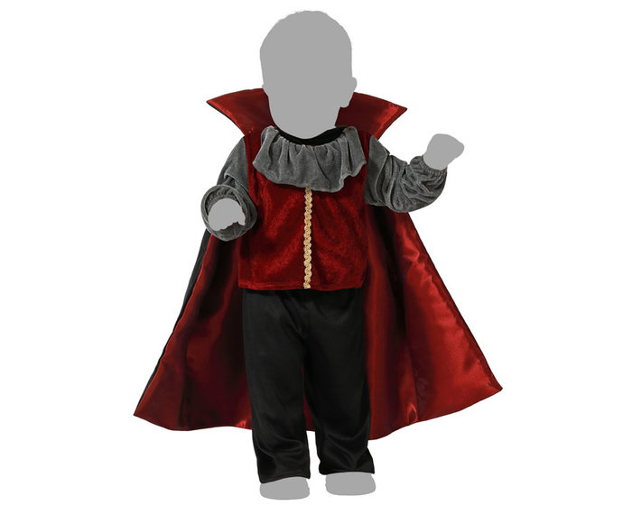 Disfraz Vampiro Bebé Rojo Halloween Camisa Chaleco Capa Disfraz para Niño 12-24 Meses Disfraz Vampiro Bebé Rojo Halloween Camisa Chaleco Capa Disfraz para Niño 12-24 Meses