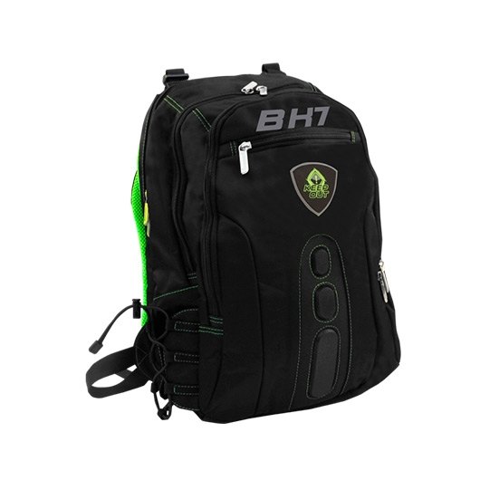Keep Out Mochila Bk7 XL Pro Gaming Verde para Ordenador Portátil 17" con Múltiples Compartimentos Acolchados y Soporte para Botellas Keep Out Mochila Bk7 XL Pro Gaming Verde para Ordenador Portátil 17" con Múltiples Compartimentos Acolchados y Soporte para Botellas