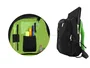 KeepOut BK7G Mochila Gaming para Portátil 15.6", Negro y Verde, Nylon, Compartimento Acolchado, Soporte para Botellas