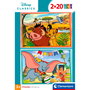 Clementoni Disney Classic Puzzle 2x20 Piezas 24837 - 2 Puzzles de 20 Piezas Cada Uno, Tamaño 27x19 cm, para Niños +3 Años